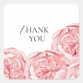 Moderne Bruiloftsshower Vierkant Sticker 