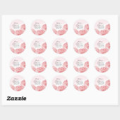 Moderne Bruiloftsshower Vierkante Sticker (Vel)