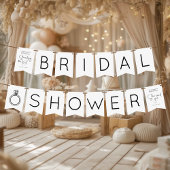 Moderne Bruiloftsshowerscript Vlaggetjes