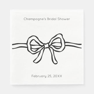 Moderne Bruiloftssluiting Bruidsshower Papieren Se Servet