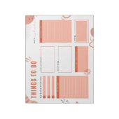 Moderne bruin-beige dingen om Notitieblok te catal (Linkerzijde)