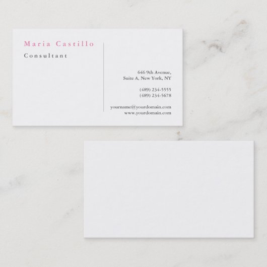 Moderne bruin bruin bruin bruin bruin visitekaartje (Voorkant / Achterkant)