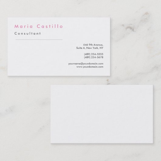 Moderne bruin bruin bruin bruin bruin visitekaartje (Voorkant / Achterkant)