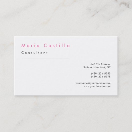 Moderne bruin bruin bruin bruin bruin visitekaartje (Voorkant)