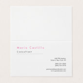 Moderne bruin bruin bruin bruin bruin visitekaartje (Buitenkant ongevouwen)