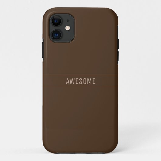 Moderne bruin en beige geometrische patroon Case-Mate iPhone case (Achterkant)