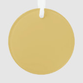 Moderne Bruin & Gouden Kleur Kalligrafie Duidelijk Ornament (achterkant)