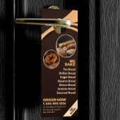 Moderne bruine bakkerij brood winkel bakken Cateri Deurhanger