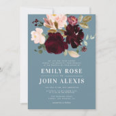 Moderne bruine bruidebruine huwelijksuitnodiging kaart (Voorkant)