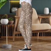Moderne bruine bruine glinsterende textuur naadloo leggings