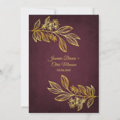 Moderne bruine bruisterij en goudweddenschap in vi kaart (Achterkant)