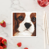 moderne bruine Cavalier King Charles Spaniel Servetten (Insitu)