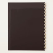 Moderne bruine crème Be georganiseerd gepersonalis Planner (Achterkant)