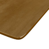moderne bruine en witte monogram snijplank (Hoek)