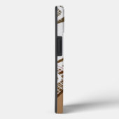 Moderne bruine grunge stijl op maat Case-Mate iPhone case (Achterkant / Rechts)
