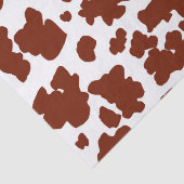 Moderne bruine Koe Huidtextiel Dierafdrukken Tissuepapier (Detail)