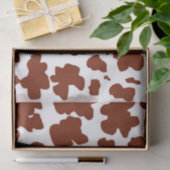 Moderne bruine Koe Huidtextiel Dierafdrukken Tissuepapier (Geschenk)