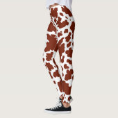 Moderne bruine Koe spots print cowboyboer Leggings (Links)