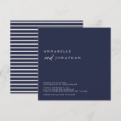 Moderne bruine marineblauw hedendaagse bruinbruinb kaart (Voorkant / Achterkant)