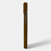 Moderne bruine monogram-initiaal Case-Mate iPhone case (Achterkant / Links)