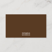 Moderne Bruine Paard Foto Equestrian Visitekaartje (Achterkant)