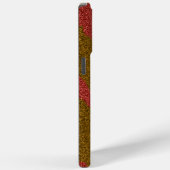 Moderne  Bruine & Roze Glitter Persoonlijke Naam Case-Mate iPhone Case (Achterkant / Rechts)