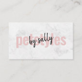 Moderne bruine roze witte marmer achtergrond. visitekaartje (Voorkant)