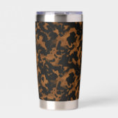 Moderne bruine schildpadstijl stijlvol geïsoleerde drinkbeker (Voorkant)