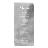 Moderne bruine waterverf grijze trouwkaart reclamekaart (Achterkant)