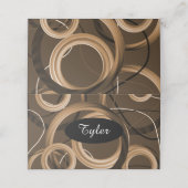 Moderne, bruine Zwemelkaart Plaatskaartje (Buitenkant ongevouwen)