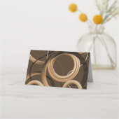 Moderne, bruine Zwemelkaart Plaatskaartje (Achterkant)