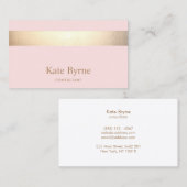 Moderne bruinkroze band visitekaartje (Voorkant / Achterkant)