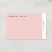 Moderne bruinkroze Sjabloon met elegante oogdruppe Visitekaartje (Voorkant)