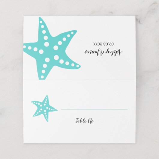 Moderne bruinvissen Tafelnummer Plaats Plaatskaartje (Buitenkant ongevouwen)