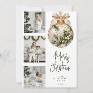 Moderne Bruisende Kerstkaart Kaart