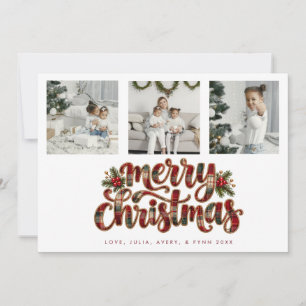 Moderne Bruisende Kerstkaart Kaart