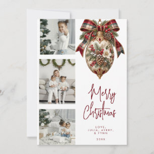 Moderne Bruisende Kerstkaart Kaart