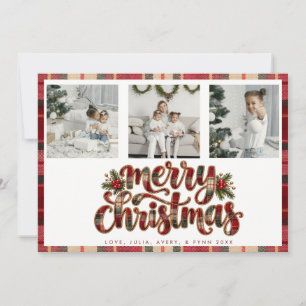 Moderne Bruisende Kerstkaart Kaart