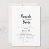 Moderne brunch met de bruidsdouche kaart (Voorkant)