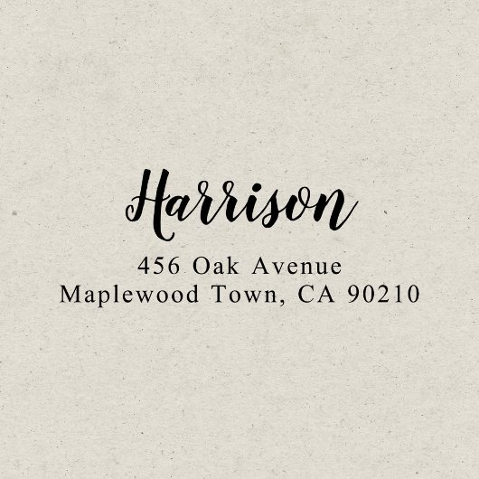 Moderne Brush Script Kalligrafie Eenvoudige Zelfko Zelfinktende Stempel