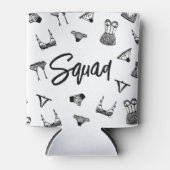 Moderne Brush Script lingerie bruids douche Blikjeskoeler (Voorkant)