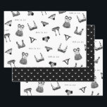 Moderne Brush Script lingerie bruids douche Inpakpapier Vel<br><div class="desc">Deel van een prachtige lingerie bruidsdouche collectie!</div>