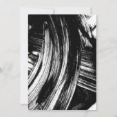 Moderne Brush Script Zwart-Wit Afstudeerfeest Kaart (Achterkant)