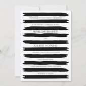 Moderne Brush Strokes bruiloft uitnodiging (Voorkant)