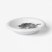 Moderne Brushstroke Fotobruiloft | Wit Papieren Kommen (Gebogen)