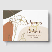 Moderne brutale bruiloft gastenboek (Voorkant)