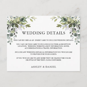 Moderne brute bruiloft met moderne e-legant briefkaart