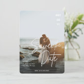 Moderne brute foto's bewaren de datum (Staand voorkant)