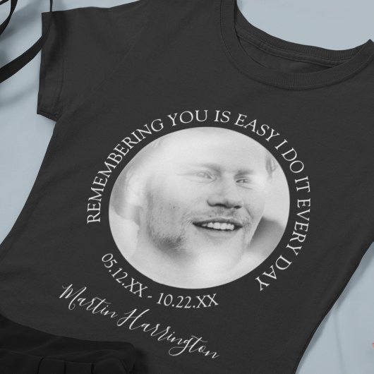 Moderne bubbeleffect foto | Herdenkings T-shirt