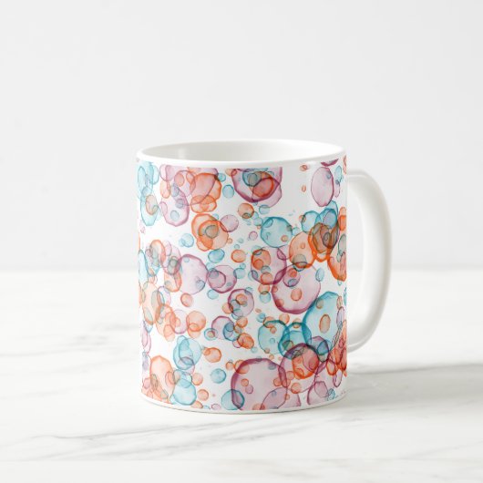 Moderne bubbelkunst. koffiemok (Voorkant rechts)